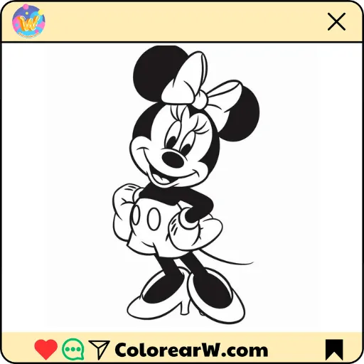 minnie mouse para colorir vs mickey mouse para colorir
