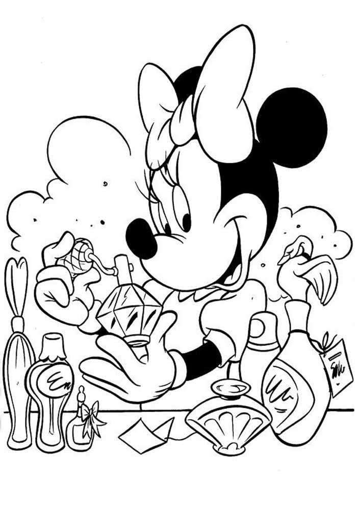 minnie mouse para colorir