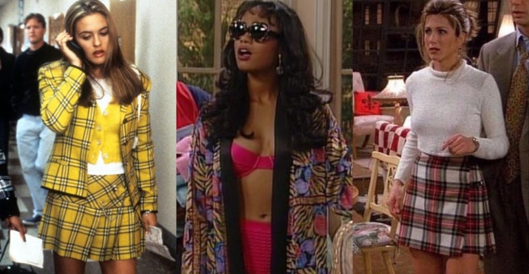 moda anos 90 vs moda atual