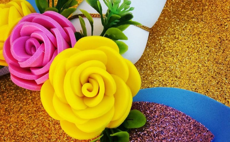 modelo de flor em eva