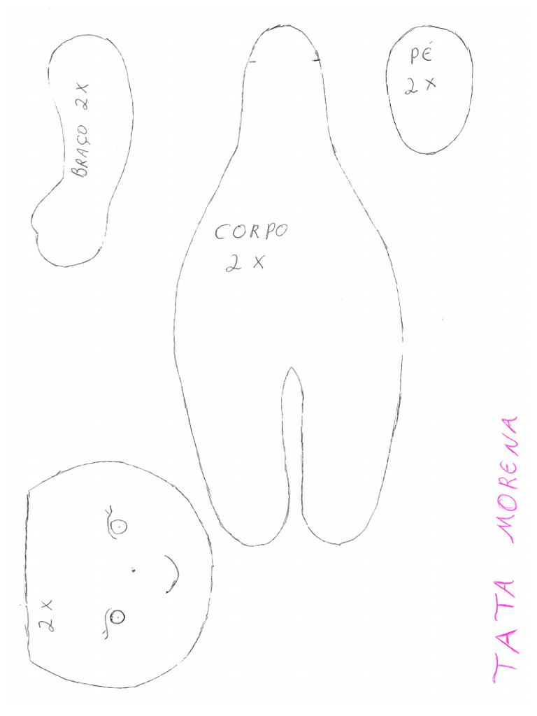 Passo a Passo: Como Imprimir e Usar Moldes de Boneca Tatá Corretamente