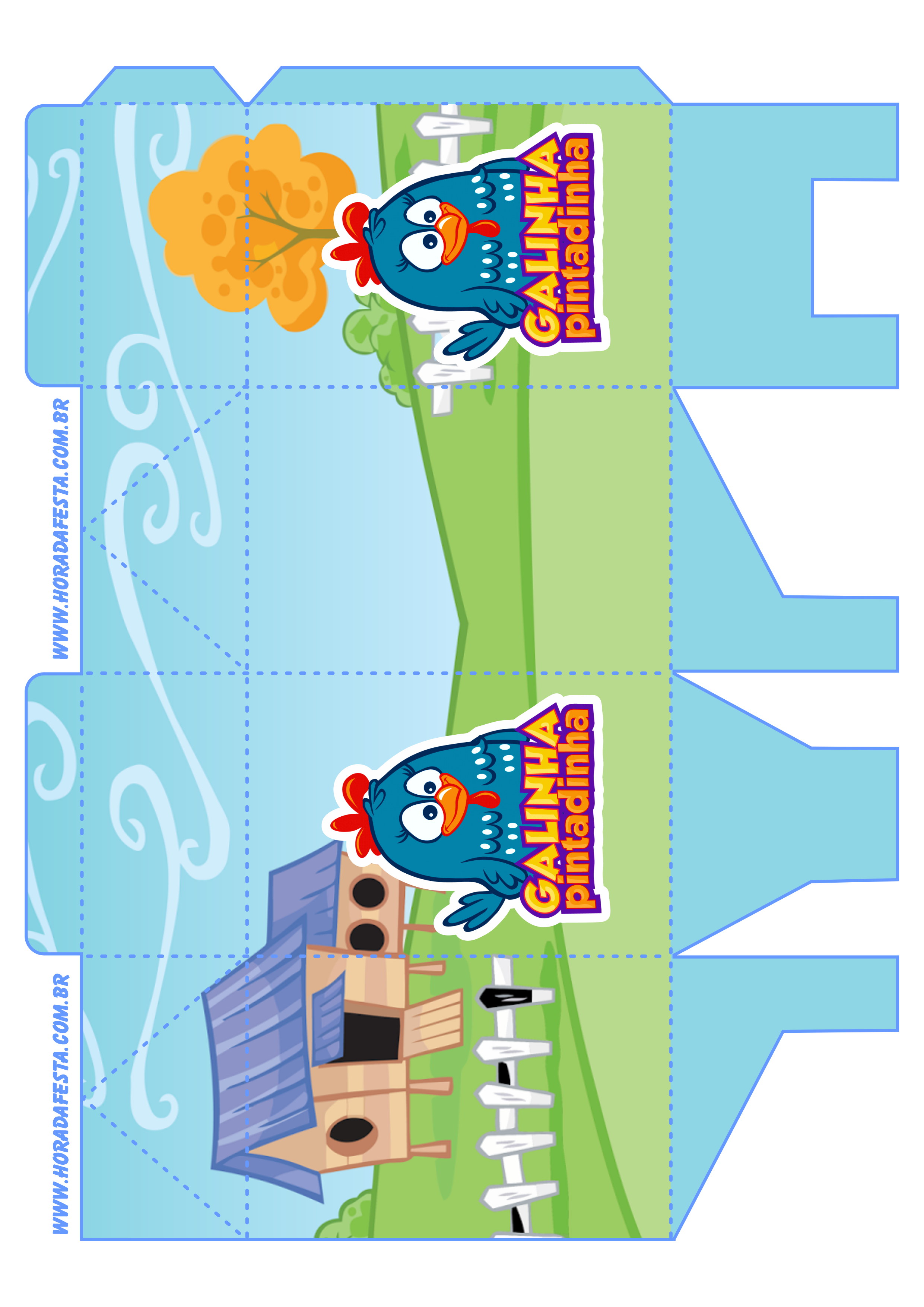 Inspirações de Centros de Mesa da Galinha Pintadinha com Feltro