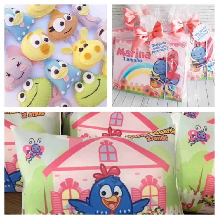 Moldes Gratuitos da Galinha Pintadinha para Imprimir e Montar