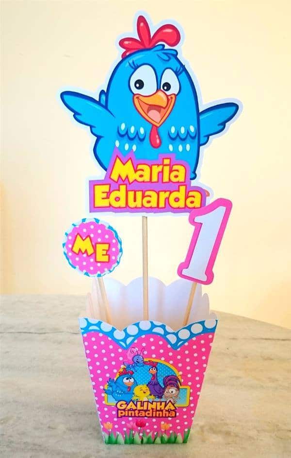 Moldes Gratuitos da Galinha Pintadinha para Imprimir e Montar