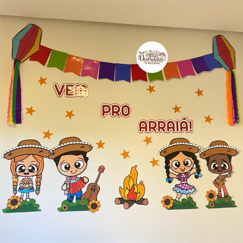 Ideias criativas de espantalhos para painel junino