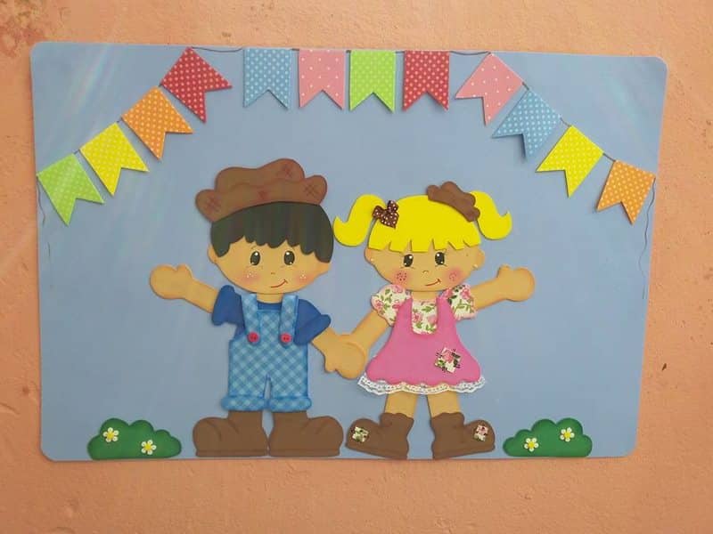 Ideias criativas de espantalhos para painel junino