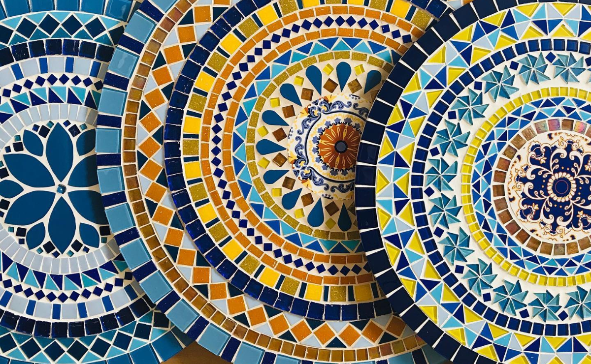 ideias criativas de mosaico para iniciantes