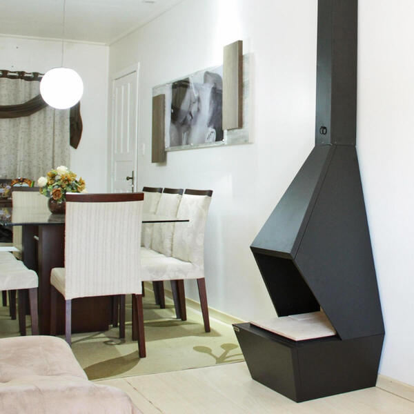 moveis ao redor da lareira