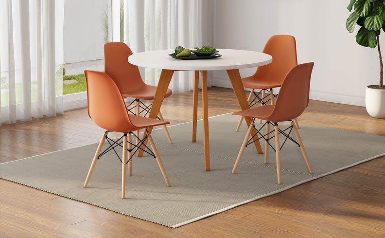 moveis que acompanham a poltrona Eames