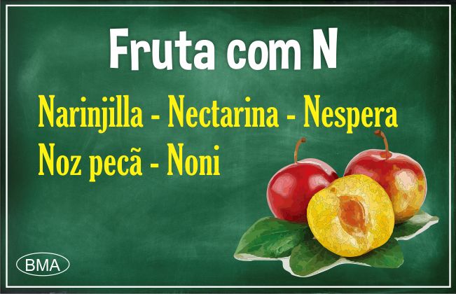 nome de fruta com a letra n