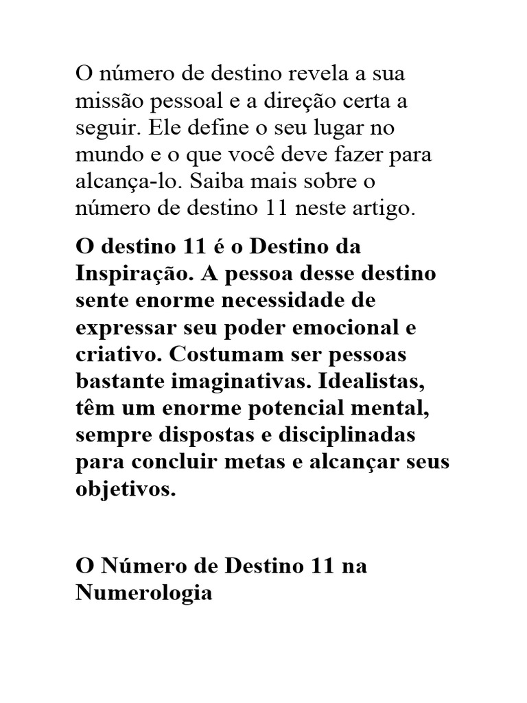 desafios do numero 11 na numerologia