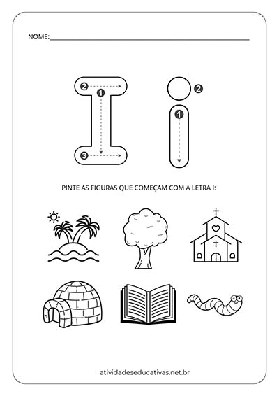 objeto que comeca com a letra i