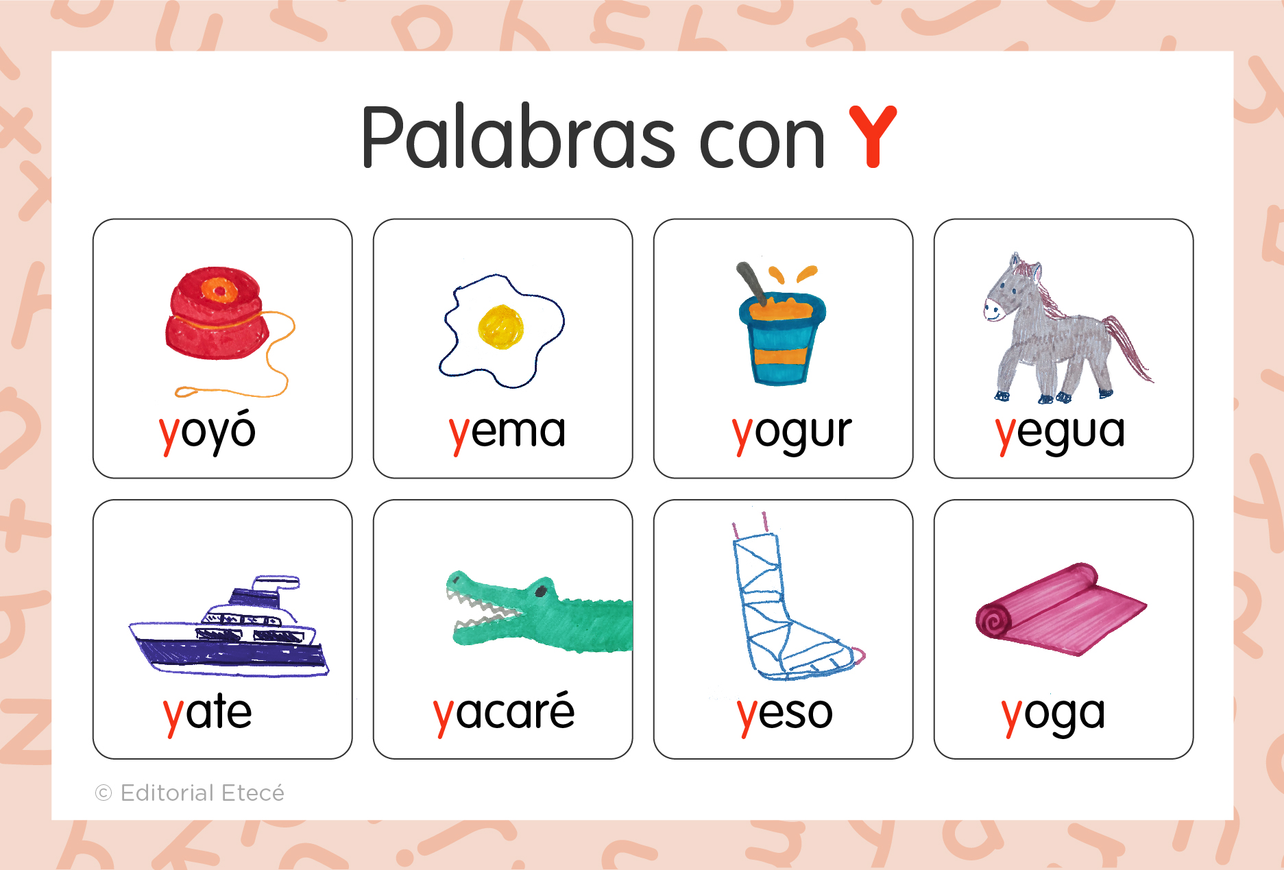 objetos que comecem com a letra y