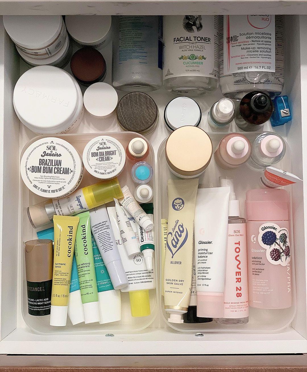 organizacao de produtos no box