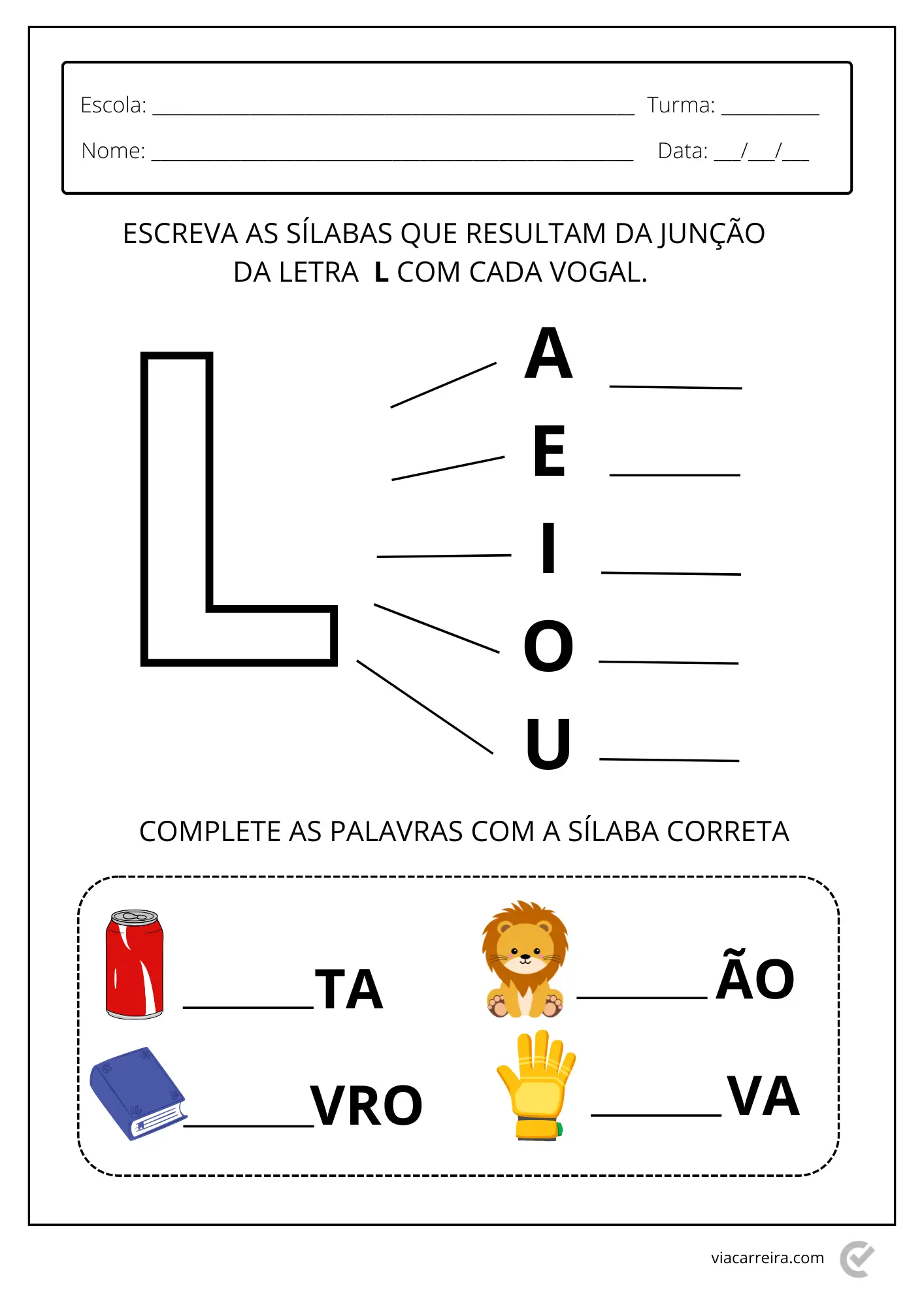 significado de palavras com l para bebês