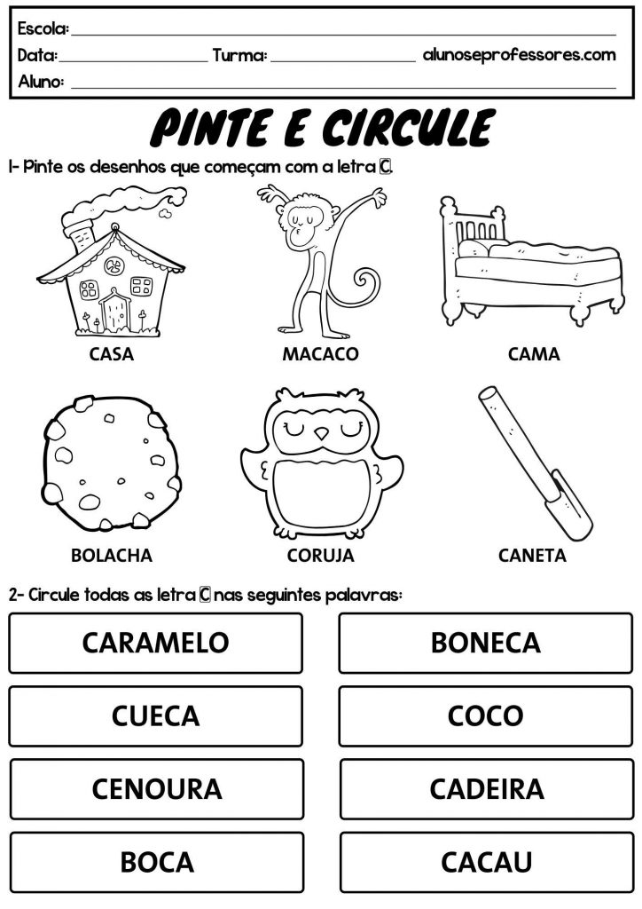 erros comuns com a letra ç