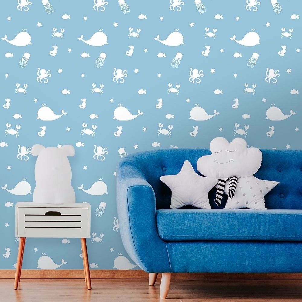 papel de parede infantil moderno