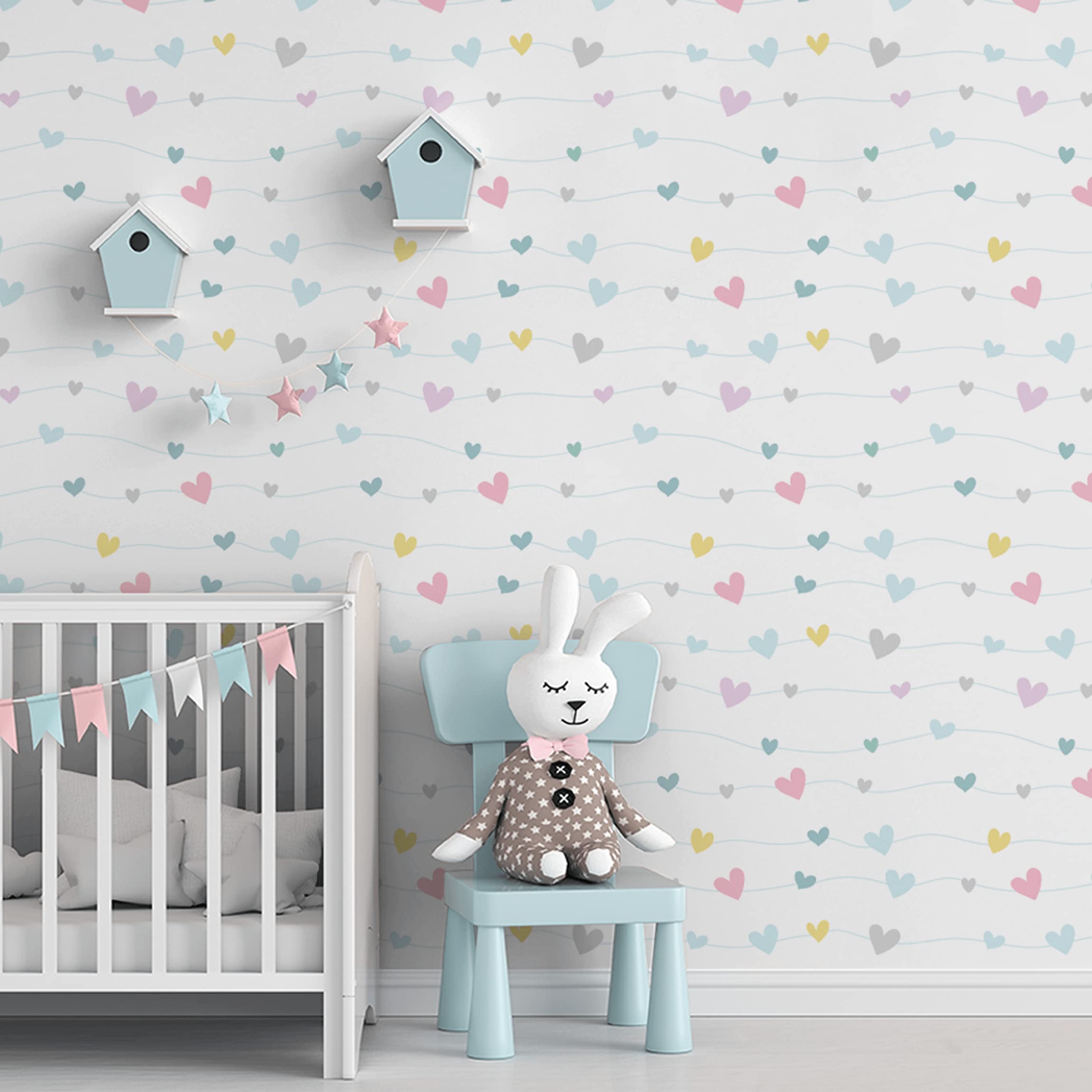 papel de parede infantil candy colors