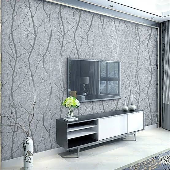 papel de parede sala madeira