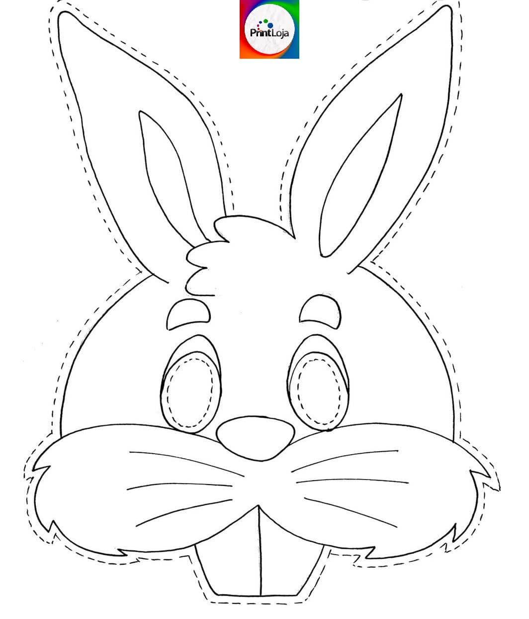 Como Fazer Máscaras de Coelho de Páscoa Grátis para Imprimir
