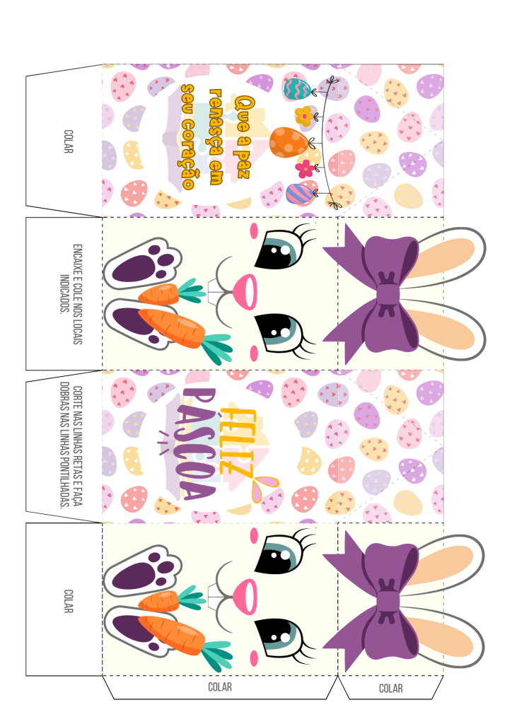 Como Fazer Máscaras de Coelho de Páscoa Grátis para Imprimir