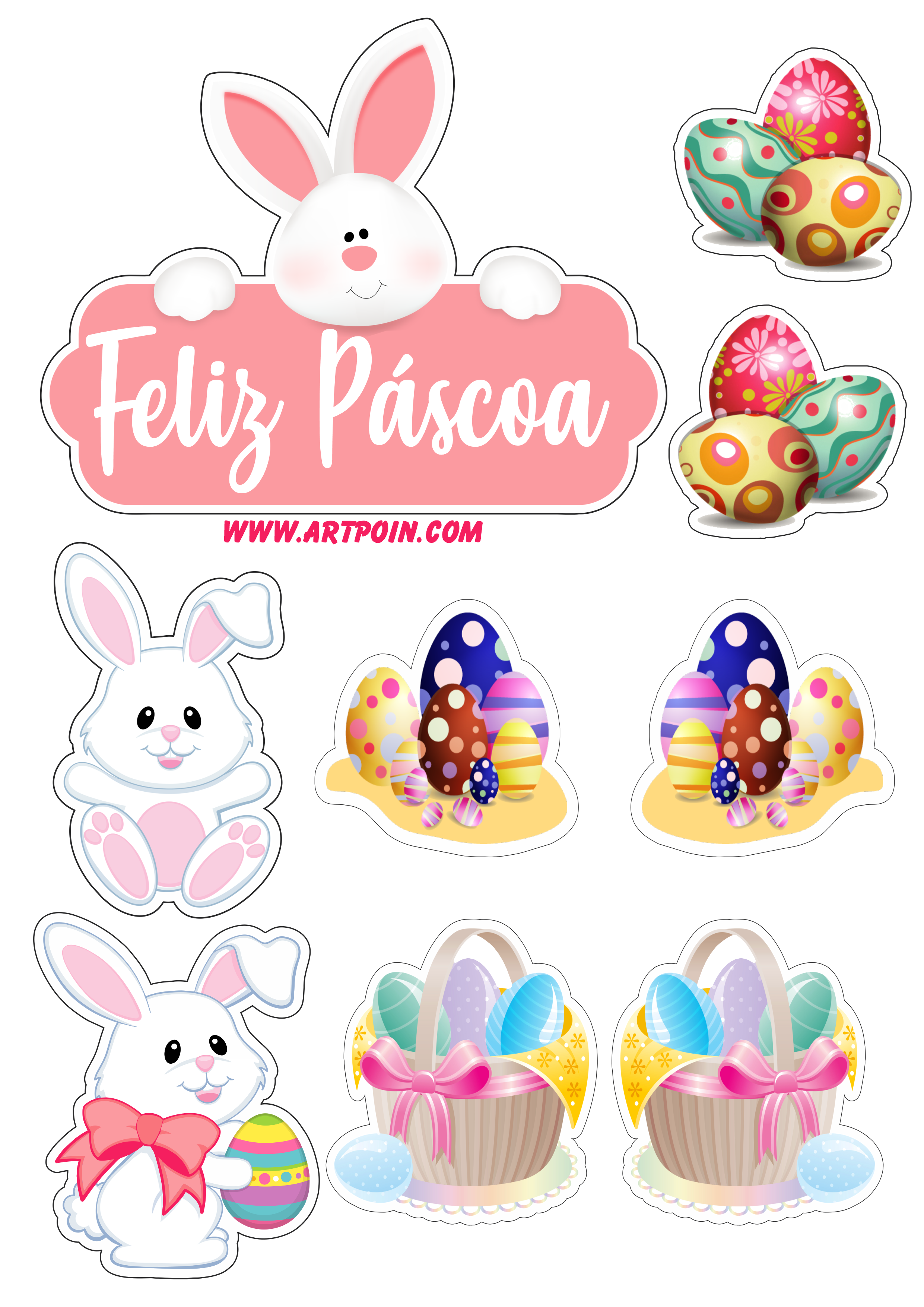 Os Melhores Desenhos de Páscoa para Colorir e Imprimir Gratuitamente