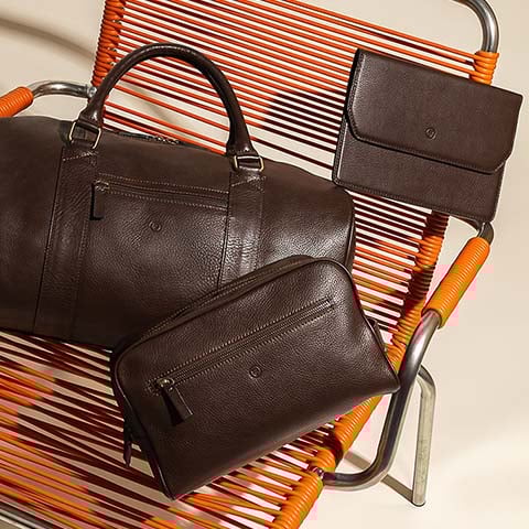 Pasta feminina couro trabalho escritório