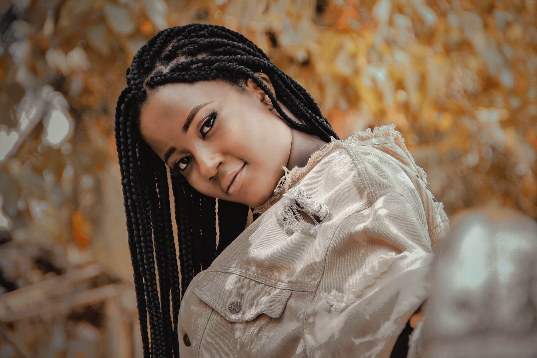 como cuidar de box braids com fibra solta