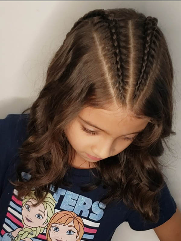 penteado com trança fácil