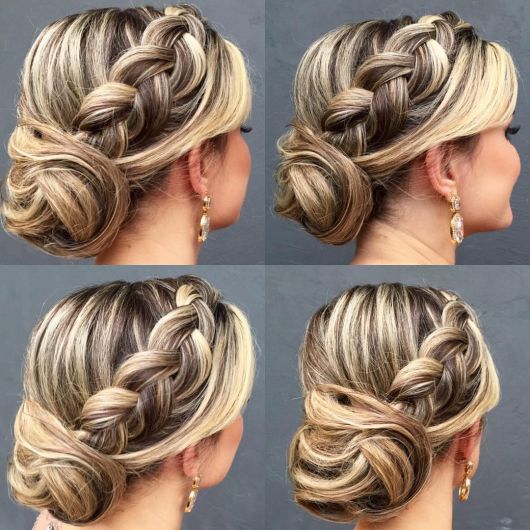 penteados com trança masculina