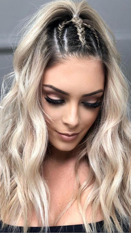 penteados com trança twist