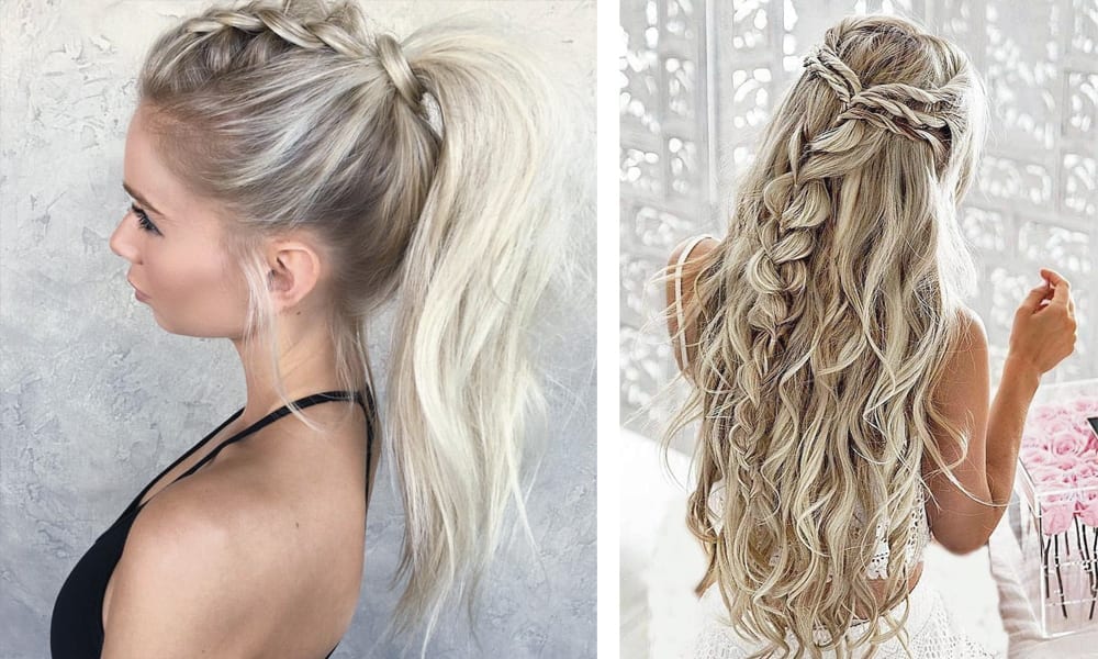 penteados com trança rabo de cavalo