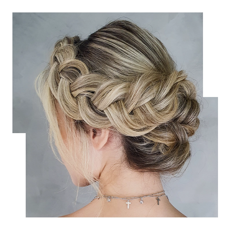 penteados com trança para formatura