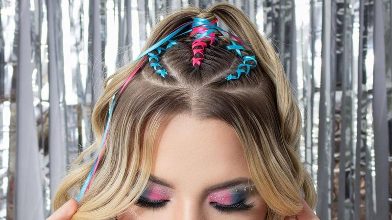 penteado de carnaval