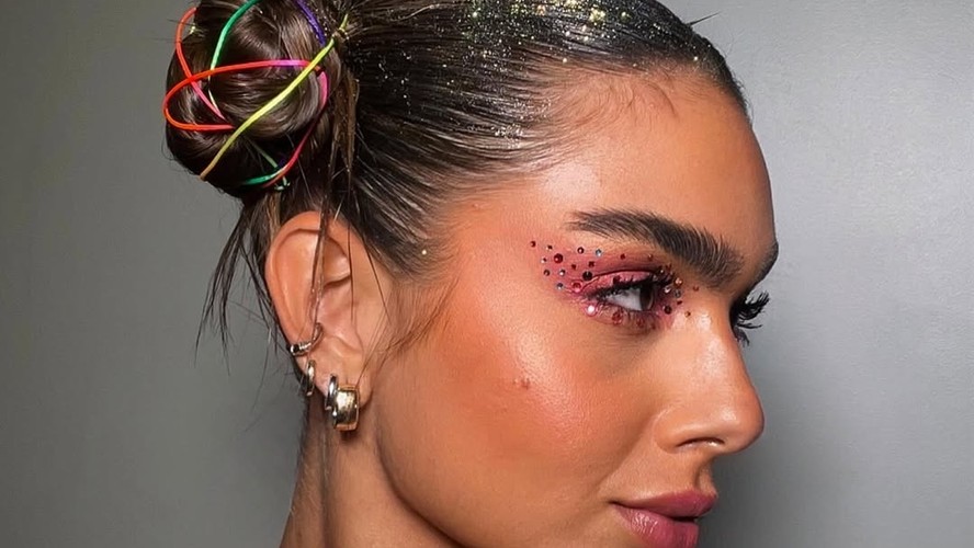 penteado de carnaval