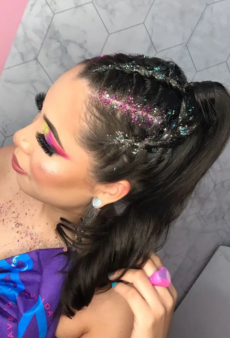 penteado de carnaval