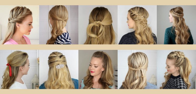 Penteado semi preso para noivas