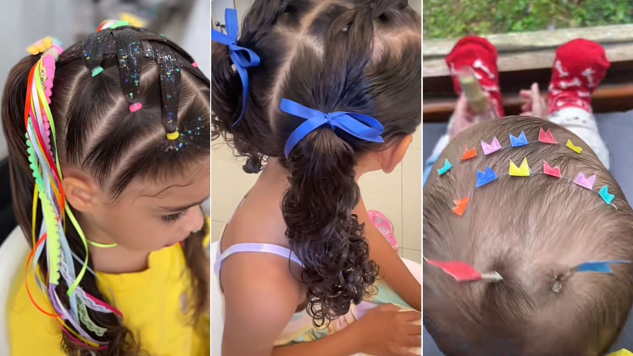 penteados cabelo crespo infantil