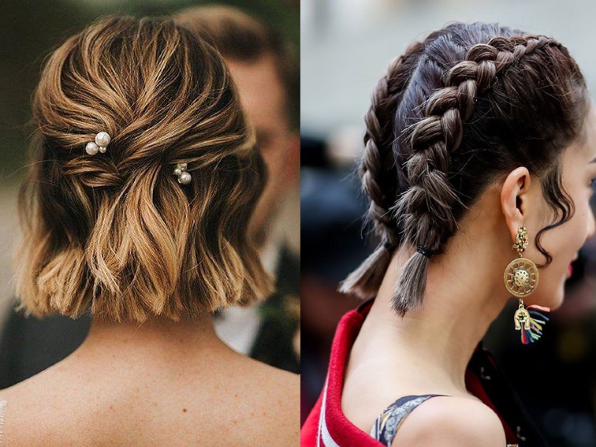 ideias de penteados para cabelo curto para inspiração