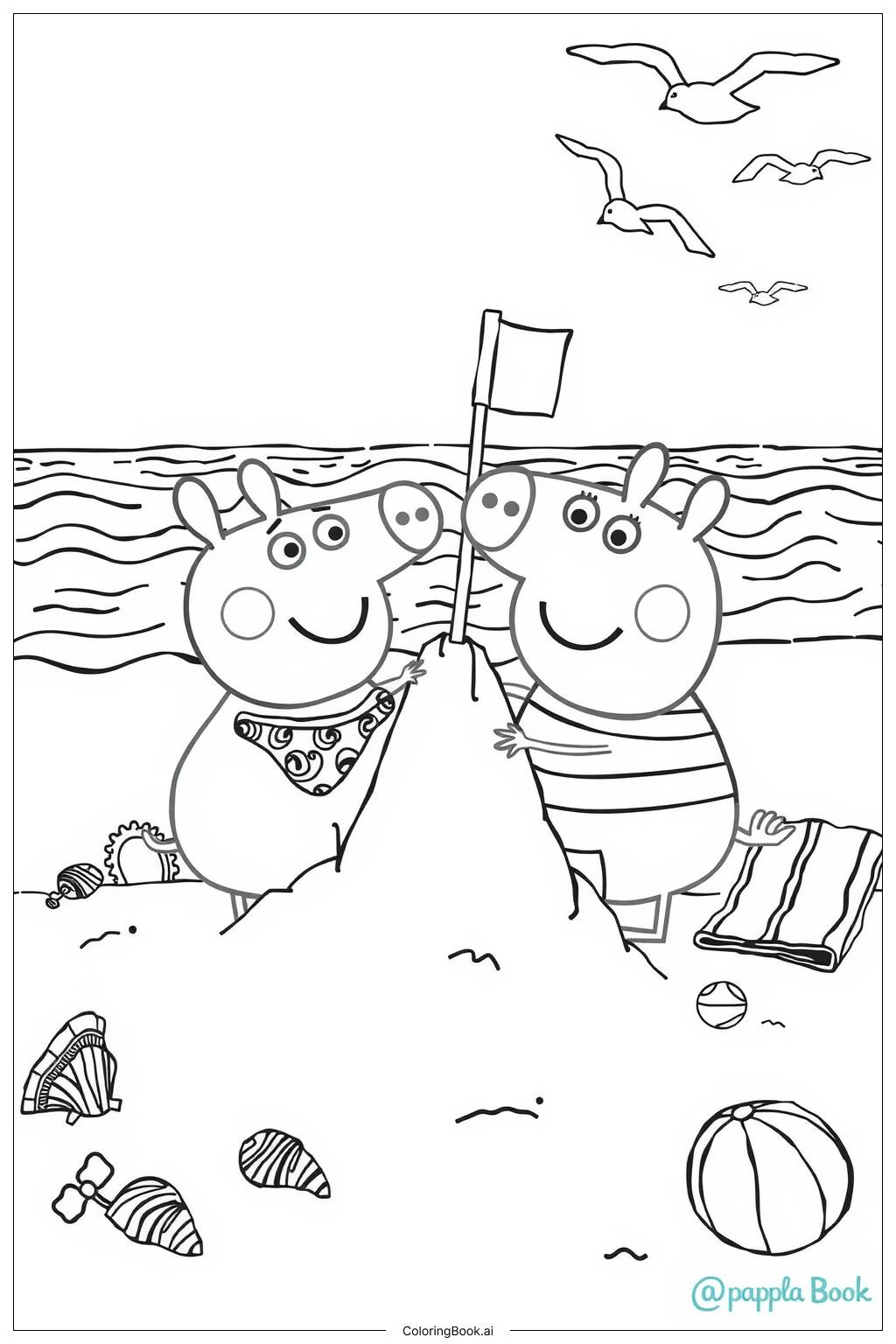 peppa pig para colorir