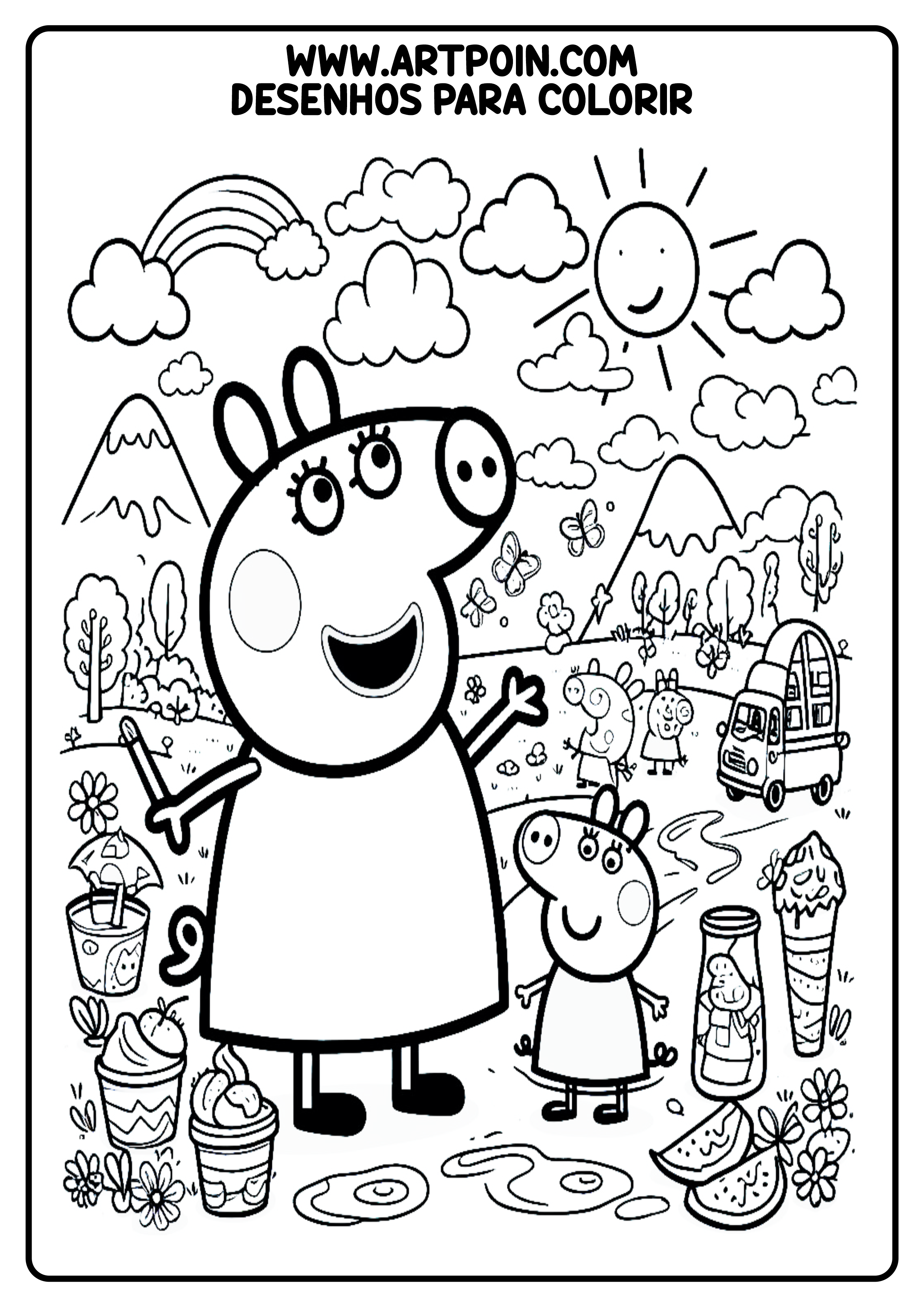 melhores desenhos peppa pig para colorir online