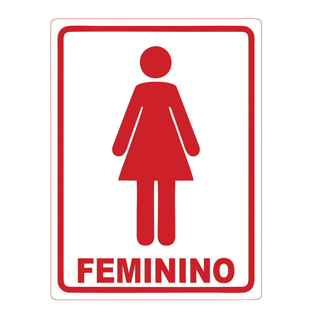 placa de banheiro feminino para imprimir e colorir