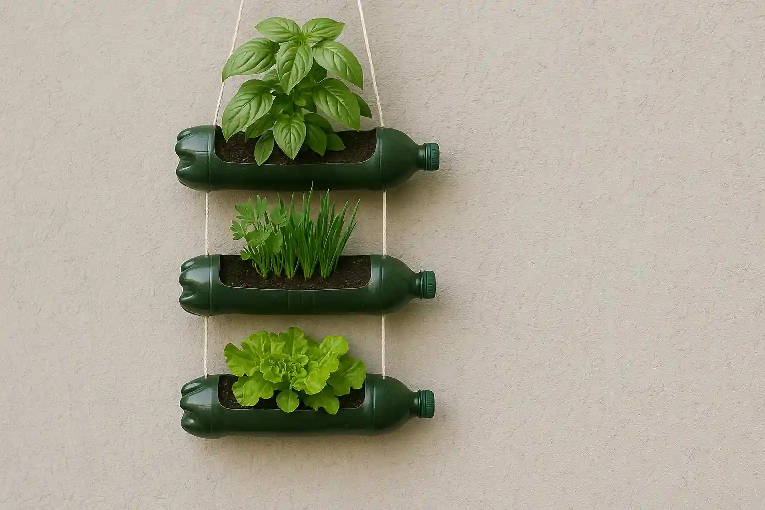 As Melhores Plantas para Cultivar em Garrafas PET no Apartamento