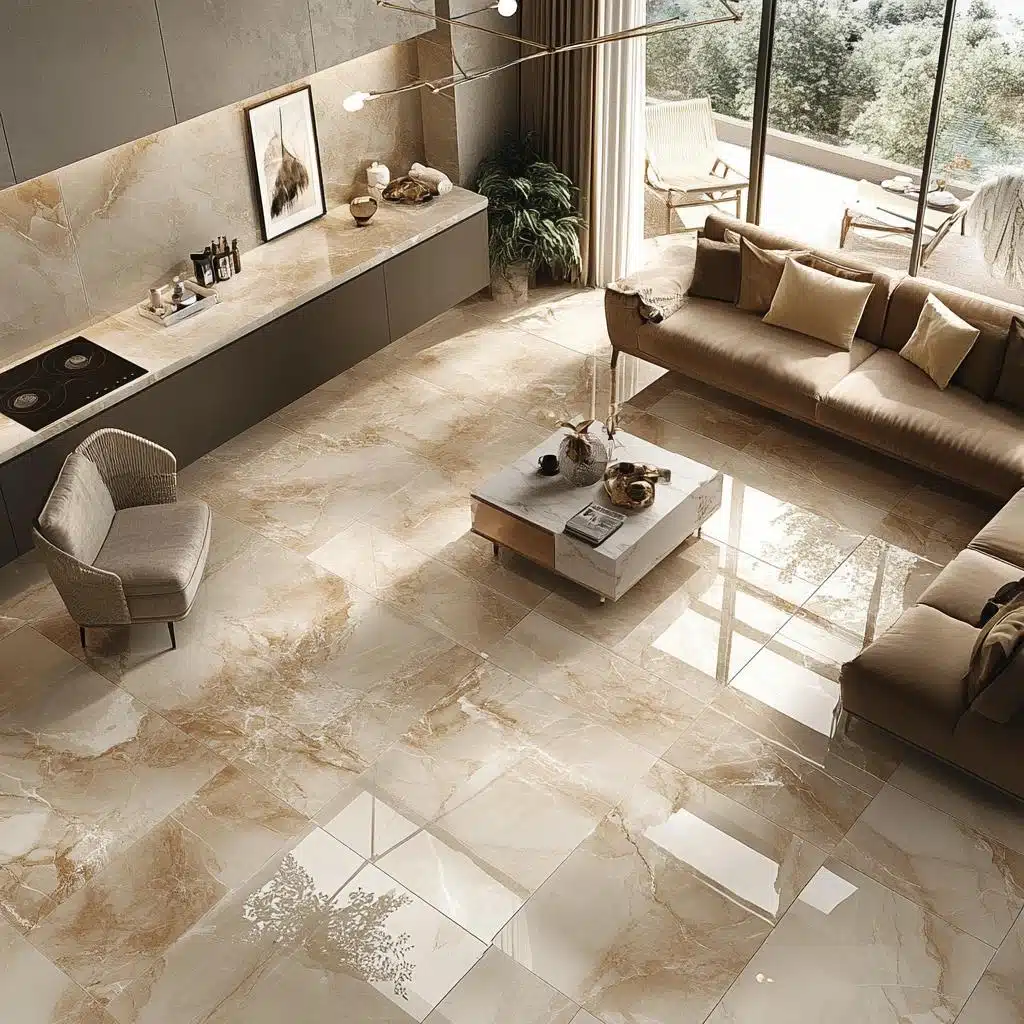 inspiração de ambientes com porcelanato acetinado