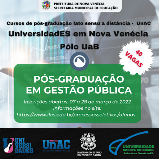 Pós-graduação em Gestão Pública a distância