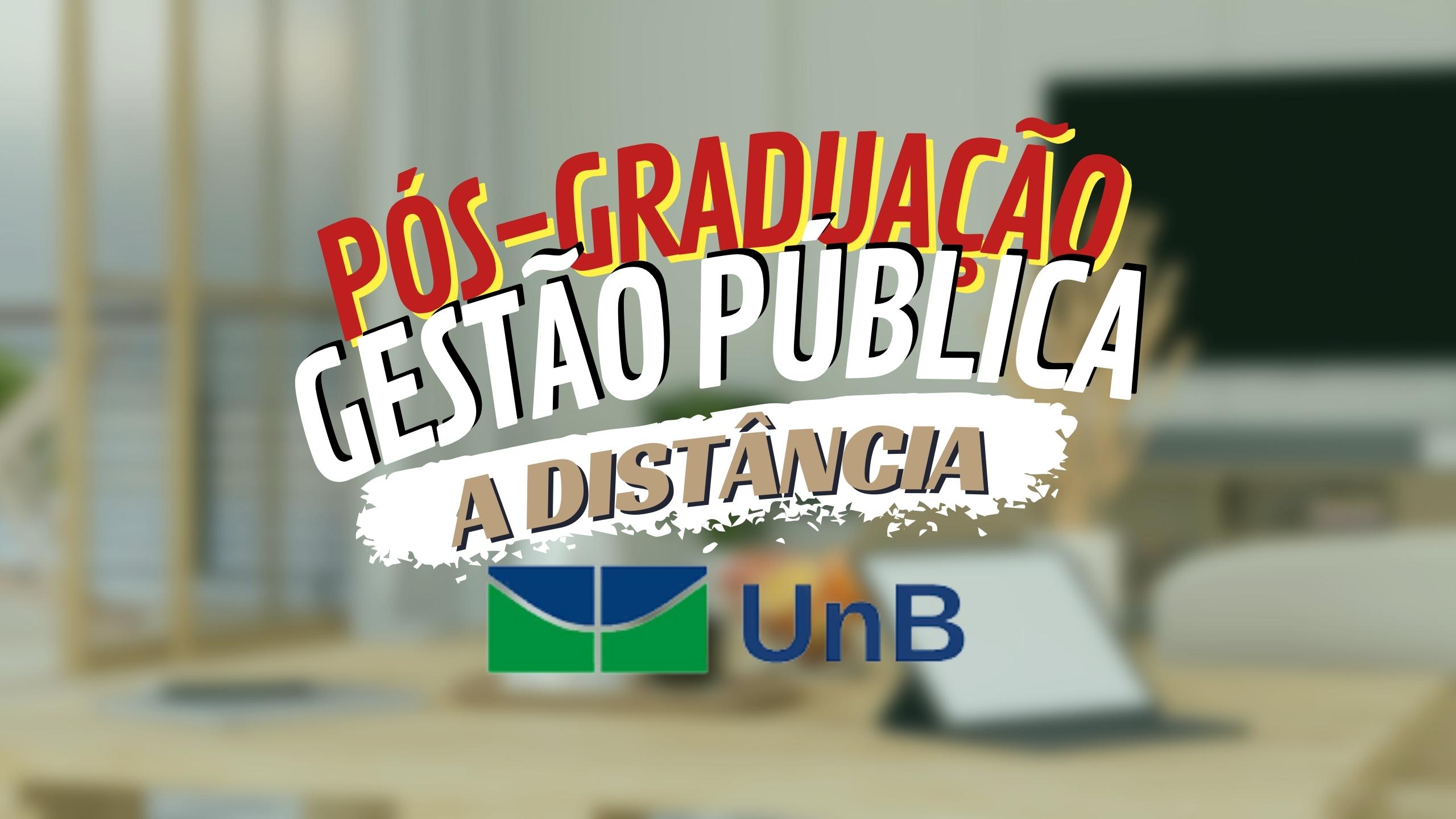 Pós-graduação em Gestão Pública a distância