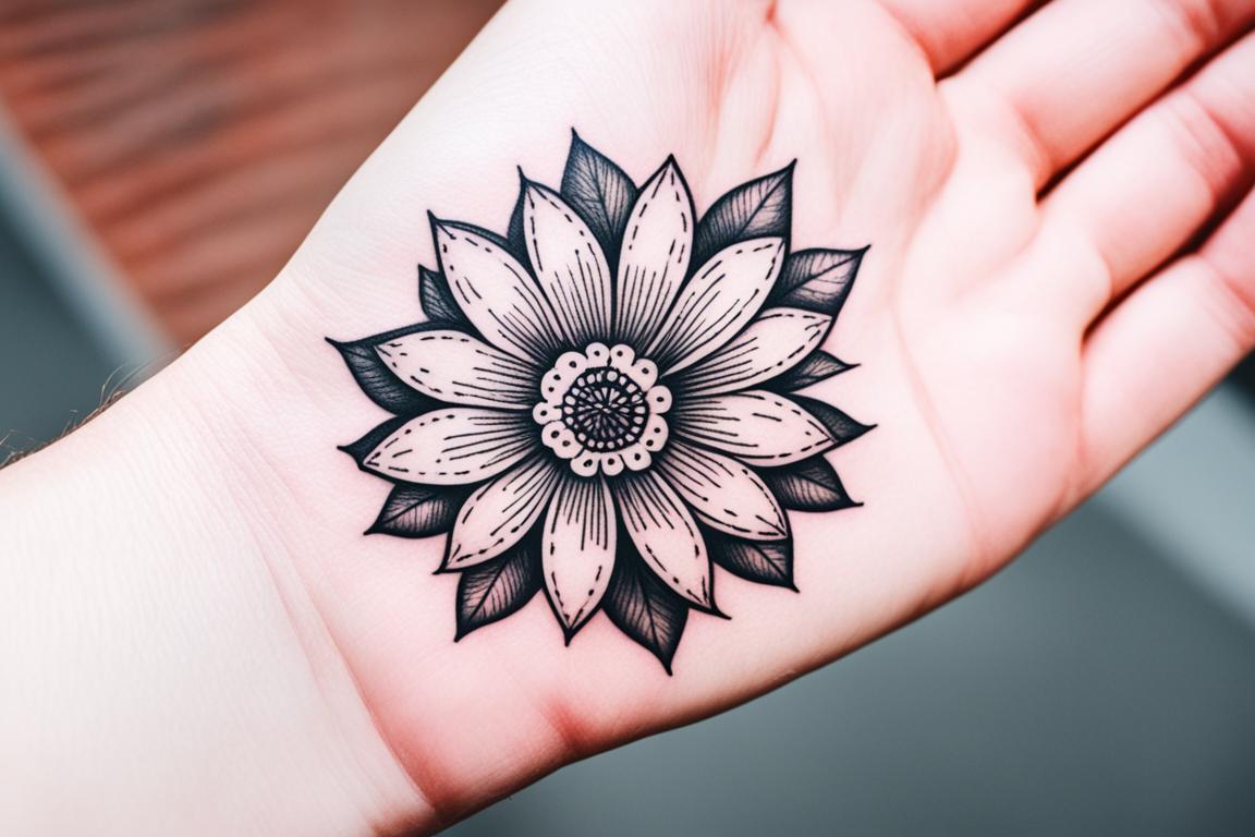 como economizar tatuagem mao feminina minimalista