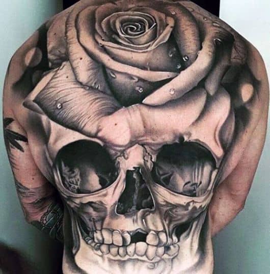 ideias tatuagem catrina costas feminina