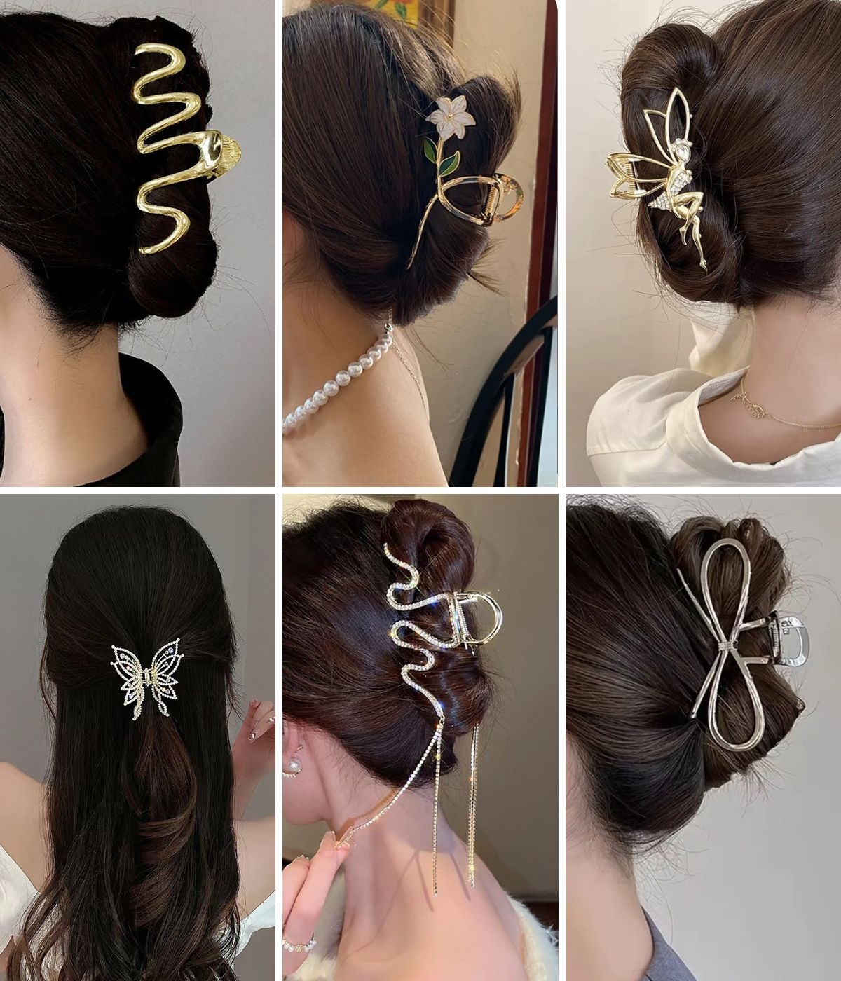 presilha de cabelo de metal