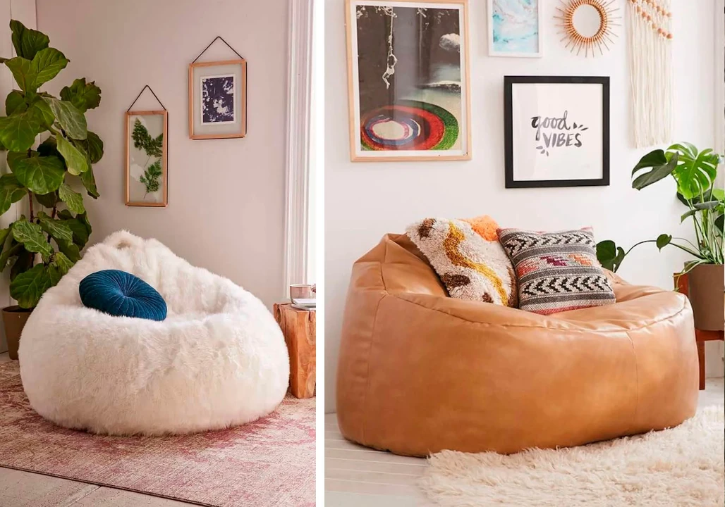 como usar um puff redondo de veludo na decoração